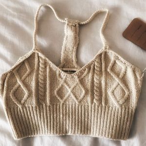 Stretch Knit Argyle Bohemian Top